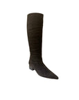 Kaias Boot Chocolate Suede Knee High Boots Silent D
