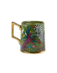 Jungle Ceramic Tazza Green Home Decor - Tabletop Ortigia