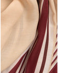 Lina Striped Scarf Pomegranate