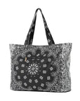 Bailey Bandana Tote Black/White Tote & Satchel Haute Shore