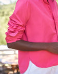 Silvio Untuckable Button Down Magenta Tops - Button Down Frank & Eileen