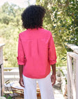 Silvio Untuckable Button Down Magenta Tops - Button Down Frank & Eileen