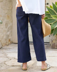 Wexford Trouser Navy Pants - Trousers Frank & Eileen