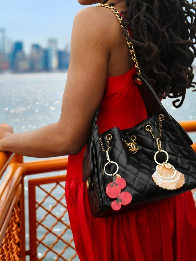 Hand Painted Seashell Bag Charm & Keychain – Peter Kate