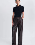 Vayla Short Sleeve Polo Black Chocolate Multi Sweater - Polo Simkhai