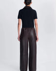 Vayla Short Sleeve Polo Black Chocolate Multi Sweater - Polo Simkhai