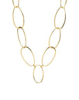 Gold Pated Large Oval Link Necklace Necklaces Marlyn Schiff