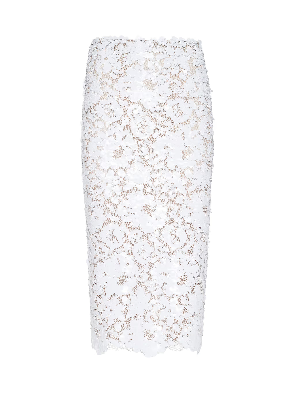 Makena Sequin Pencil Skirt White – Peter Kate