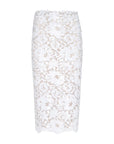 Makena Sequin Pencil Skirt White Skirts - Midi L'Agence