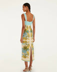 Royal Sea Sleeveless Maxi Dress Dresses - Maxi Farm Rio