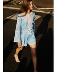Romantic Richelieu Blouse Blue Tops - Blouses Farm Rio