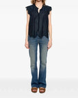Tika Tomboy Top Encre Tops - Blouses Zadig & Voltaire