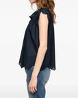 Tika Tomboy Top Encre Tops - Blouses Zadig & Voltaire