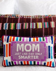 Mom Rules Needlepoint Pillow Home Decor - Pillows Furbish