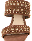 Sutton Mixed Hardware Dark Sepia Pumps - Low Cinq A Sept