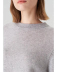 Crewneck Cashmere Sweater Grey Sweater - Crewneck Pissenlit