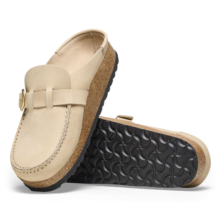 Buckley Nubuck Leather Sandcastle Shoes - Flats - Slide Birkenstock 