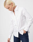 The Essentials Shirt White Top - Button Down Theshirt