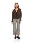 Ellie Bootcut Pants Plaid Pants - Trousers Fifteen Twenty