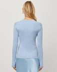 Bliss Scallop Edge Cardigan Glacier Sweater - Cardigans Fifteen Twenty