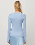 Bliss Scallop Edge Cardigan Glacier