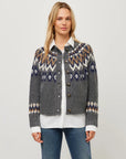 Alina Mixed Media Cardigan Multi Sweater - Cardigans Fifteen Twenty