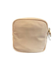 Airplane Embroidered Mini Pouch Tan Cosmetic Stoney Clover Lane