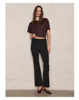 Pull On Crosswalk Flare Black Pants - Trousers Lafata