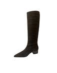 Kaias Boot Chocolate Suede Knee High Boots Silent D