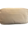 Jetsetter Embroidered Small Pouch Tan Cosmetic Stoney Clover Lane