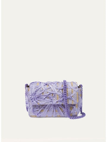 Narciso Mini Pub Ribbon Lilac Handbags - Clutch Maria La Rosa 