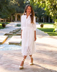 Grace Midi Eyelet Dress White Dresses - Midi Frank & Eileen