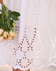 Grace Midi Eyelet Dress White Dresses - Midi Frank & Eileen