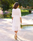 Grace Midi Eyelet Dress White Dresses - Midi Frank & Eileen