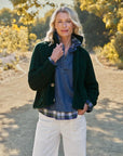 Mini Cotswolds Cropped Cable Knit Cardigan British Racing Green Sweater - Cardigans Frank & Eileen