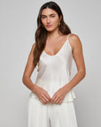 Lexi Camisole Silk White tank L'Agence