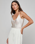 Lexi Camisole Silk White tank L'Agence