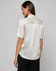 Ellah Short Sleeve Blouse Ivory