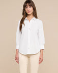 Daniella 3/4 Sleeve Blouse White Tops - Button Down L'Agence