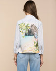 Fawn Scarf 3/4 Sleeve Top Multi Beach Tops - Blouses L'Agence