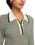 Soza Polo Top Navy Cactus polo Veronica Beard