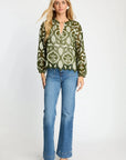 Miki Top Lace Green Tops - Blouses Caballero