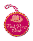 Pink Pony Club Needlepoint Ornament Home Decor - Decorative Accents Furbish