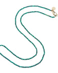 Double Wrap Diamond Cut Beaded Necklace Malachite Necklaces Jane Win