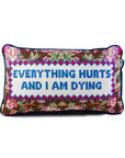 Everything Hurts Needlepoint Pillow Home Decor - Pillows Furbish