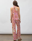 Devon Pant Sunburst Medallion Azalea Pink Pants - Trousers Figue