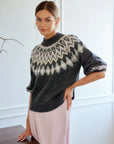 Zarah Jacquard Sweater Sweater - Crewneck Fifteen Twenty