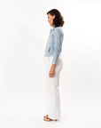 Janelle Slim Raw Jacket Bayridge Jackets - Denim L'Agence