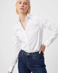 The Essentials Shirt White Top - Button Down Theshirt