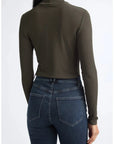 Wyeth Turtleneck Green Shadow Tops - Turtleneck Veronica Beard